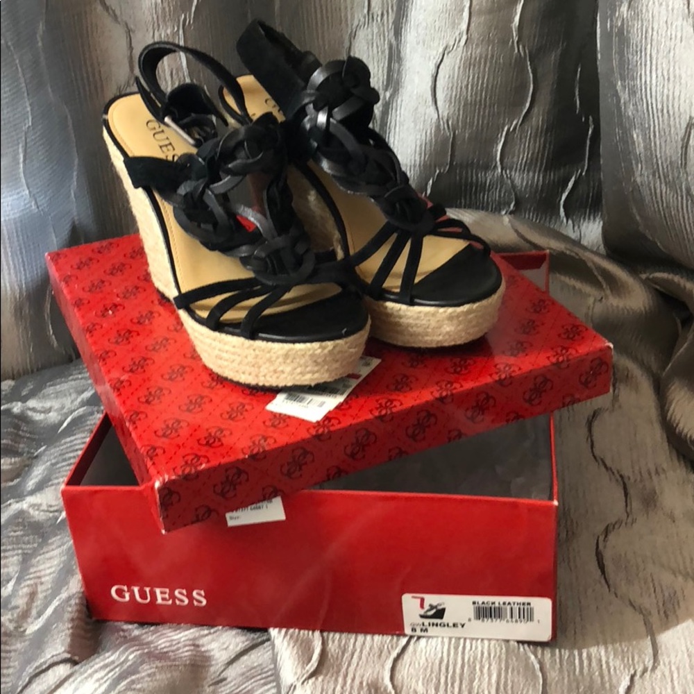 Guess platform wedges